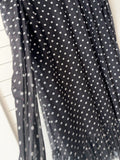 Black & White Floral Print Ruffle Dress