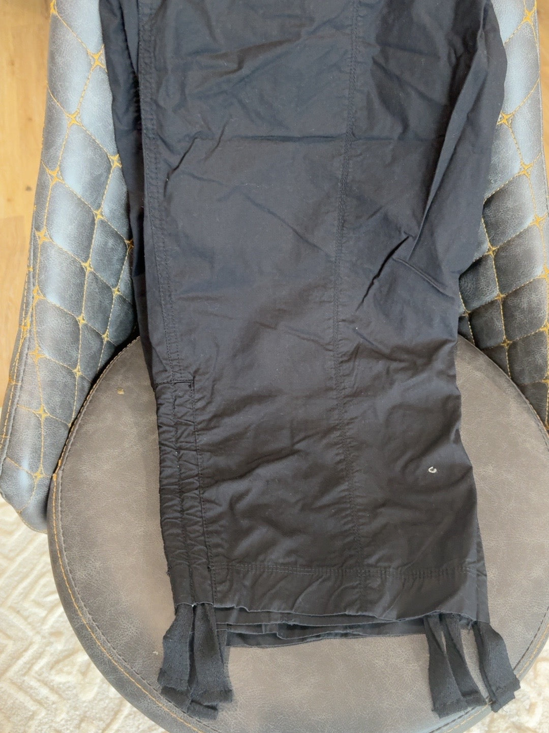 Black Cargo Style Pants with Utility Pockets